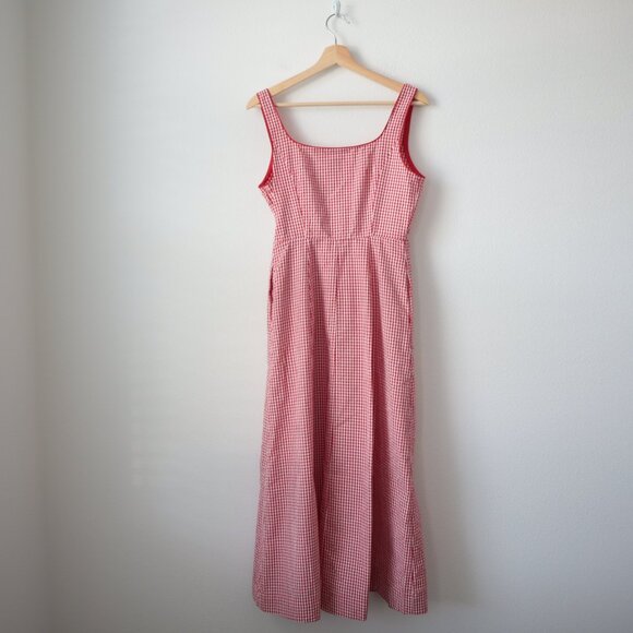 Rachel Zoe Red and White Gingham Bow Detail Dress | 6 - Picture 8 of 9